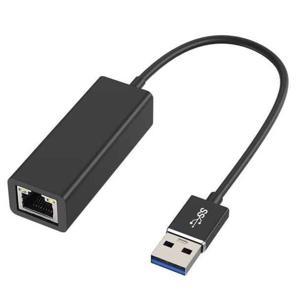 USB till Ethernet-adapter - PHONILLICO - RJ45 - 1000 Mbps - USB 3.0 - Svart