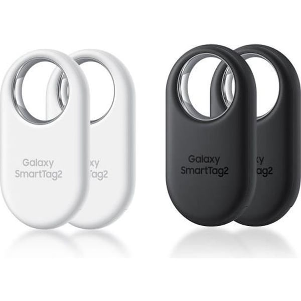 Samsung mobiltelefontillbehör Paket med 4 Galaxy SmartTag2 svart och vitt