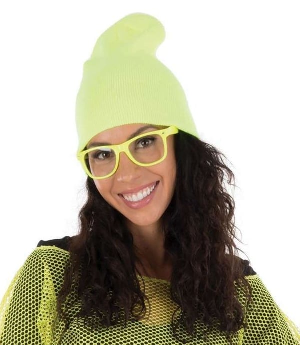 Glasögon - LILLA CLOWNEN - re22673 - Set om 4 par - Fluo - One size vuxen