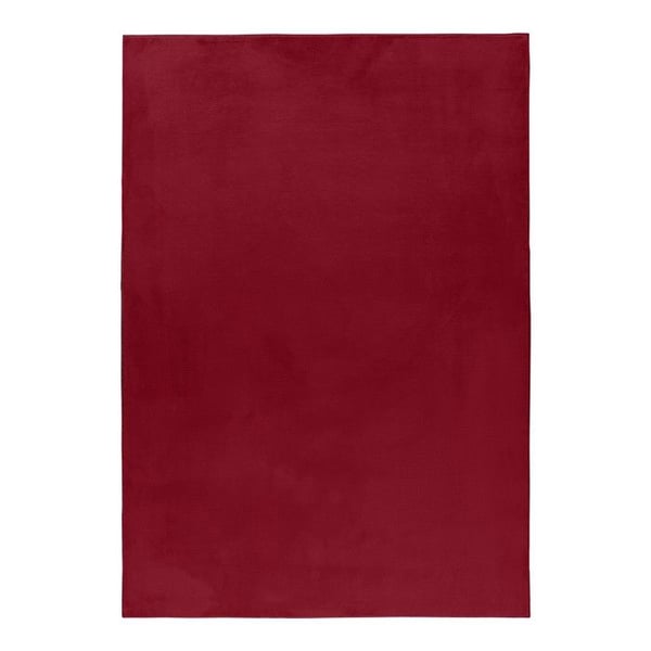Matta - AYYILDIZ - Röd - 160X230 cm - Långt hår - Baksida i bomull