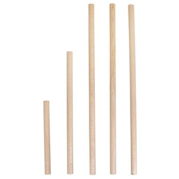 Runda bokstavar, FSC100%, 15mm diff. längder 18-40cm, 5st