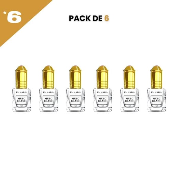 el Nabil Musc Blanc Parfym Koncentrat Utan Alkohol 12*5ml 6*5ml