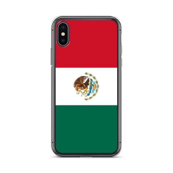 Mobilskal - PIXELFORMA - Mexikos flagga - Kompatibel med iPhone XS Max - Mjuk - Stötsäker - Silikon