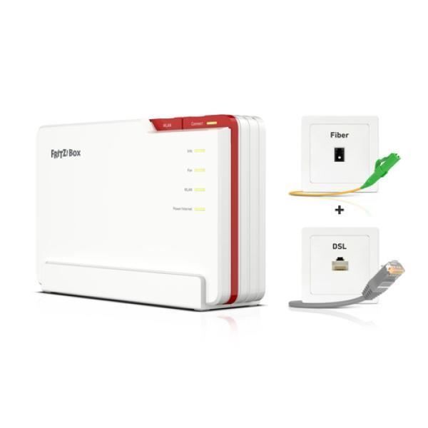 Routeur - AVM - FRITZ!Box 5690 Pro - Wi-Fi 7 - Zigbee - Tri-bånd (2,4/5/6 GHz)