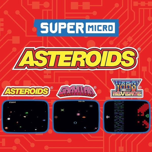 Super Micro Atari Asteroids Nyckelring Gamer