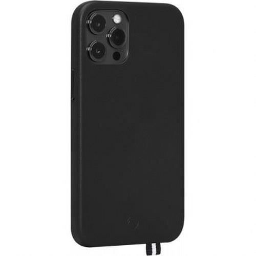 Skal - ELYSÉE - iPhone 12 Pro Max - Äkta läder - Svart - Parisisk stil