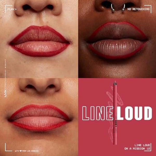 Matt läpppenna - NYX PROFESSIONAL MAKEUP - Line Loud - Vattentät - Vegansk - Långvarig