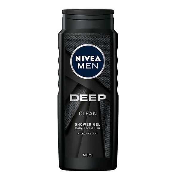 Duschgel - NIVEA MEN - 3 i 1 - 500 ml - Hypoallergenisk - Djup rengöring