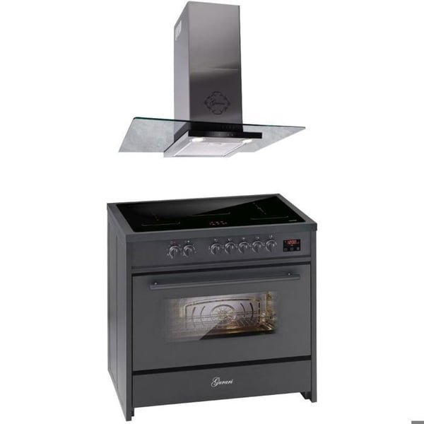Induktionsspis - GURARI - E 913 BL - 90 cm - 121L - Kökfläkt GCH T 466 IS 90 BL PRIME N