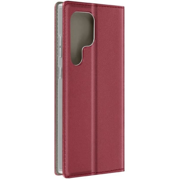 Fodral till Samsung Galaxy S24 Ultra - AVIZAR - Plånboksställ Funktion - Röd - Flik
