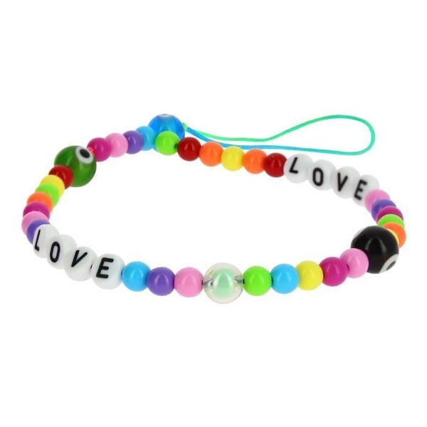 Armband Telefon - AVIZAR - Kärlek - Flerfärgad - Omkrets 25cm - Kollektion Lovely