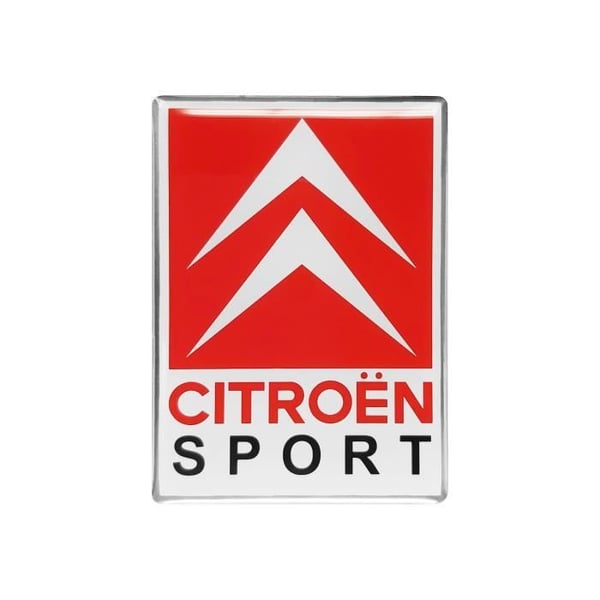 Citroën Sport Logo 3D-dekal, 65 x 46 mm