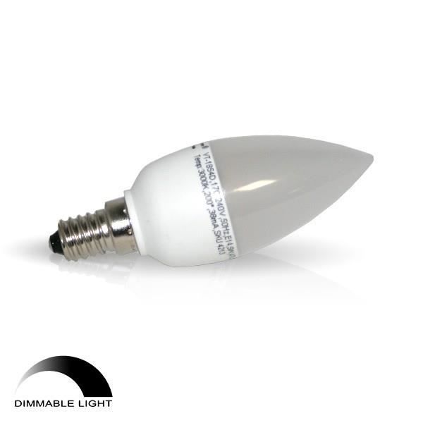 Ampull LED - E14 5W - Varmvit Dimbar - Vinkel 200°