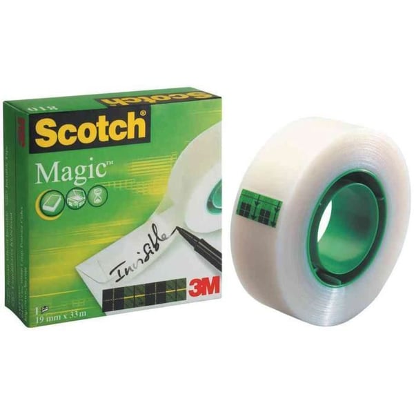 Maskeringstejp - SCOTCH - Magic 810 - 19 mm x 33 m - Transparent - Mångsidig användning