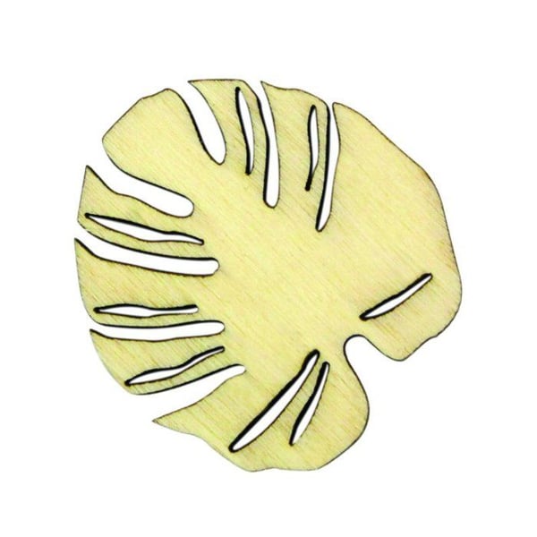 MégaCréa DIY - Försköning scrap och dekoration i trä Tropique 4,5 till 8 cm 3 stycken