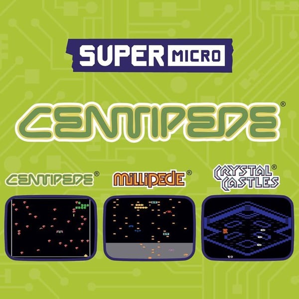 Super Micro Atari Centipede Nyckelring Gamer