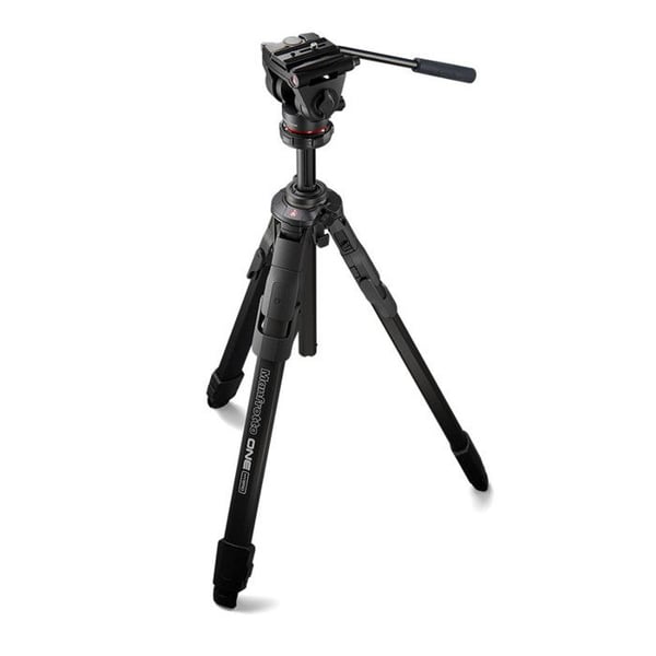 MANFROTTO ONE Hybridstativ i aluminium + Fluidhuvud 500X - MKONEA-500X
