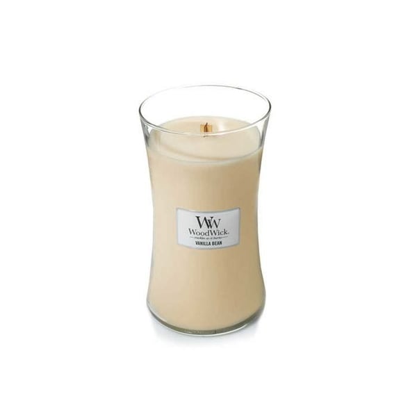 WOODWICK LJUS CLESSIDRA STOR STOR JAR VANILJBÖNA