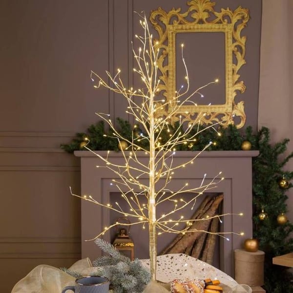 Lysende træ Gren LIND Champagne H90cm 240 Micro-LED Blink Lotti