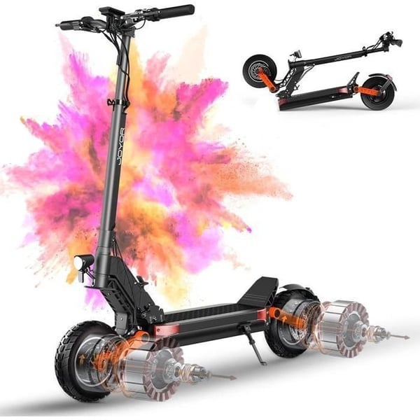 JOYOR S10-SZ -- Elektrisk scooter - Två motorer 1000 W, batteri 60 V 18 Ah - Maxhastighet 60 km/h - Svart