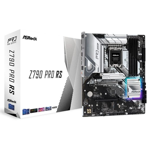 Emolevy - ASRock - Z790 PRO RS - Valkoinen - Socket 1700 - 4 muistikohdetta
