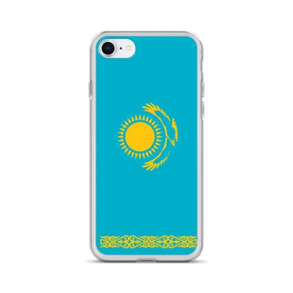 iPhone-fodral - Kazakstan - Flagga - Flexibel - Flerfärgad - Kompatibel med iPhone 6 Plus