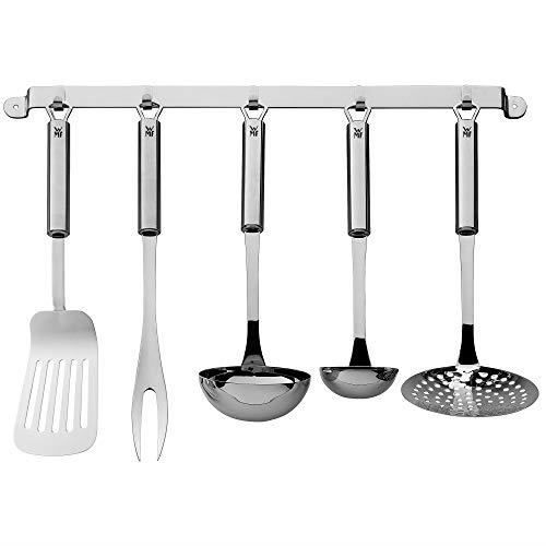 WMF 1871529990 Set med 6 skimmers, rostfritt stål, silver, 41,6 x 35,5 x 9 cm