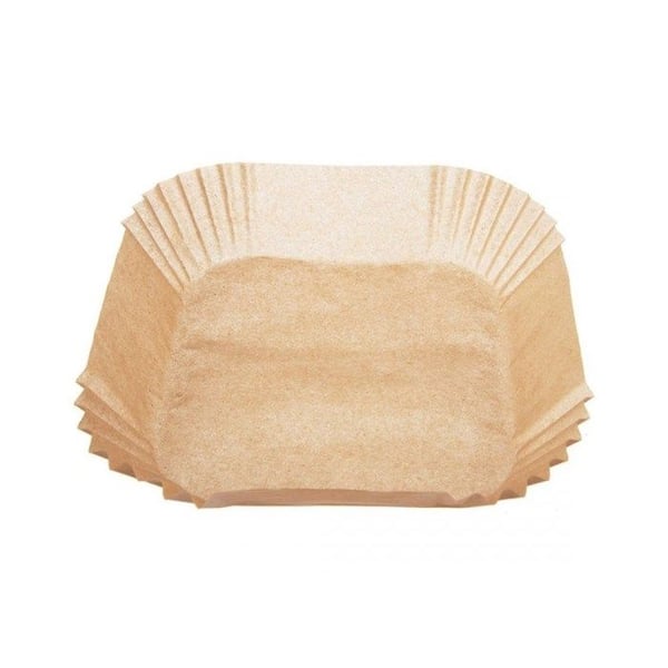 Engångsinsatser för luftfritös - Utan märke - 21x21cm 4.5cm - Livsmedelsklassat anti-stickpapper - Paket med 100