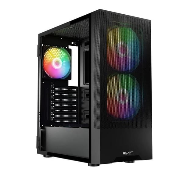 USB 3.0 kabinet - LOGIC - ARYA ARGB MINIDI - Sort farve - Kompakt - RGB belysning