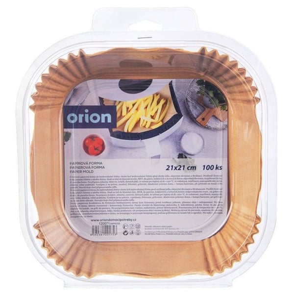 Engångsinsatser för luftfritös - Utan märke - 21x21cm 4.5cm - Livsmedelsklassat anti-stickpapper - Paket med 100
