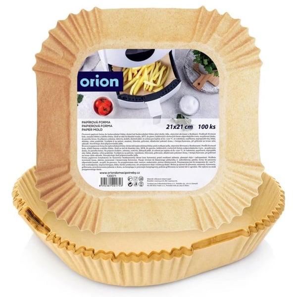 Engångsinsatser för luftfritös - Utan märke - 21x21cm 4.5cm - Livsmedelsklassat anti-stickpapper - Paket med 100