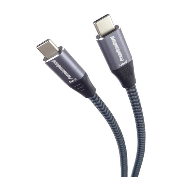 USB 3.2 Type C-kabel - PREMIUMCORD - ku31cr2 - Overførsel 20 Gbit/s - Opladning 60 W - 1 meter USB 3.2 Type C-kabel - PREMIUMCORD - ku31cr2 - Overførsel 20 Gbit/s - Opladning 60 W - 1 meter