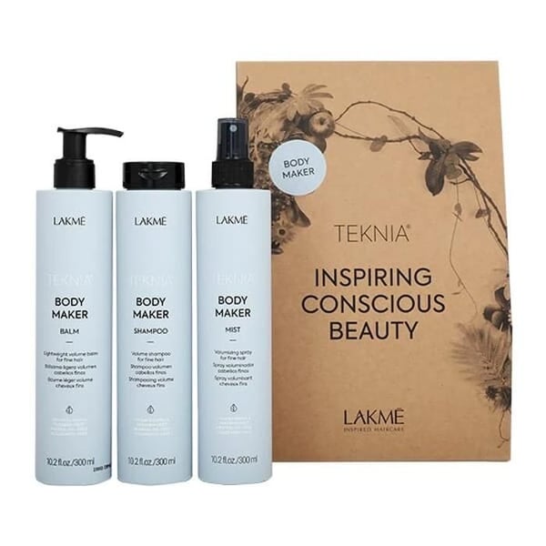 Hårvårdspaket - LAKME - Body Maker - Schampo 300 ml - Balsam 300 ml - Mist 300 ml