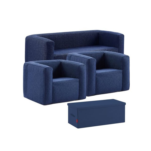 Inflatable soffa 5 platser - Terrakotta - Inomhus och utomhus - Blå
