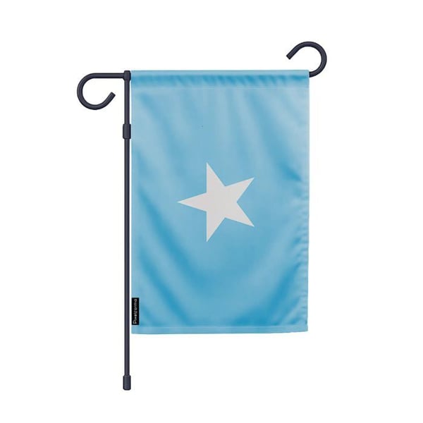Somaliska trädgårdsflagga – 32 x 47,5 cm – Hållbar polyester – Vertikalt format – Utomhus – Pixelforma