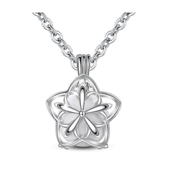 White Ball Starry Flower Graviditet Bola Halsband