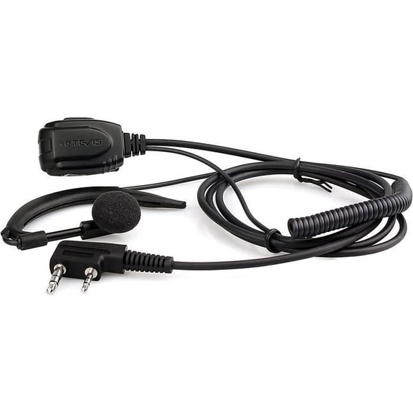 Retevis Walkie Talkie hörsnäcka- 2-stifts typ C headset kompatibelt med Baofeng UV-5R BF-88E BF-888s RT24 RT28 RT622 RT27 RT618 RT619