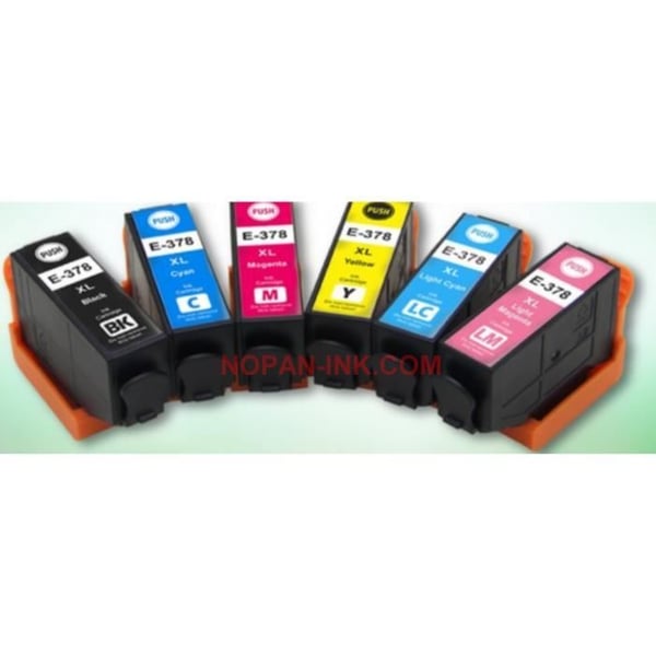 6 kompatibla EPSON T3781-T3782-T3783-T3784-T3785-T3786 NOPAN-INK PREMIUM