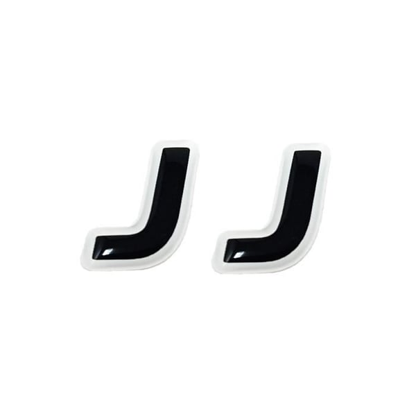 3D-klistermärke självhäftande bokstäver par "J"