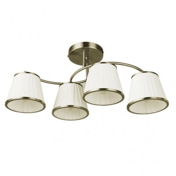 Lampa - FAB 151754014 - 4 ljuskällor - LÄDER - BEIGE - Modern design