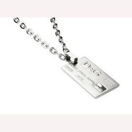 Herrhalsband - D&G - JEWELS ID & G DJ0772 - Rostfritt stål - Silver - Vuxen