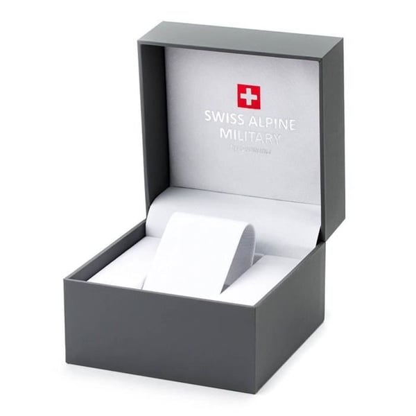 Herrklocka Quartz Swiss Alpine Military SAM7052.1138 - Sport - Rostfritt stål - Svart