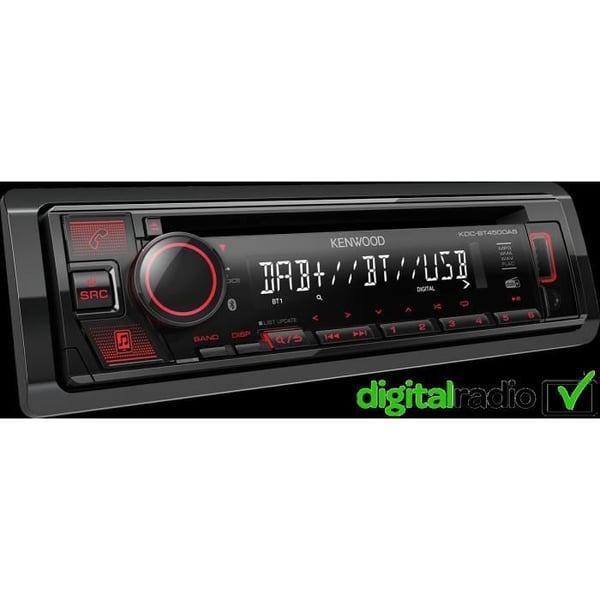 Autoradio CD/FM/DAB+/USB/Bluetooth KENWOOD KDC-BT450DAB