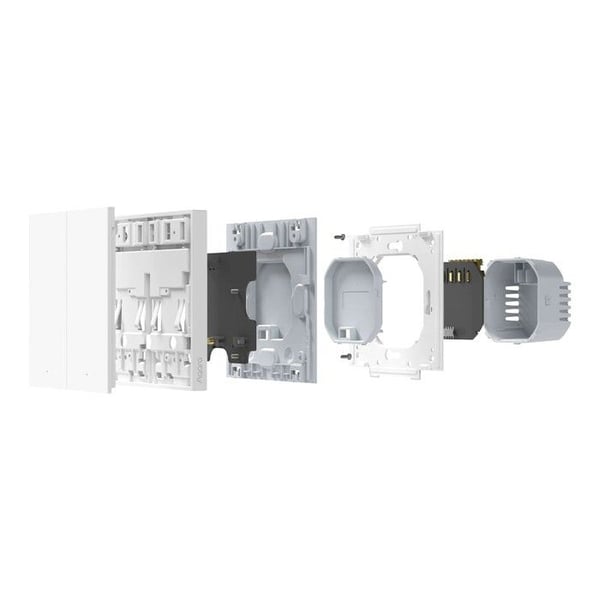 Väggbrytare - AQARA - WS-EUK04 - Vit - ZigBee 3.0 - 2 knappar
