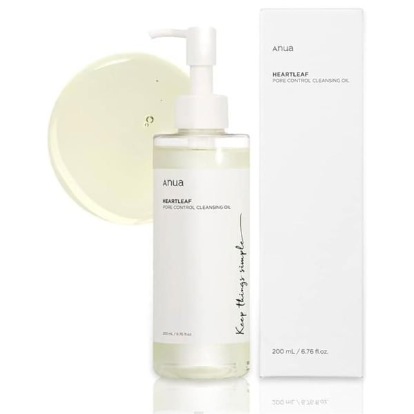 Rengöringsolja - ANUA - Heartleaf - 200ml - Utan alkohol - Icke komedogen - Känslig hy