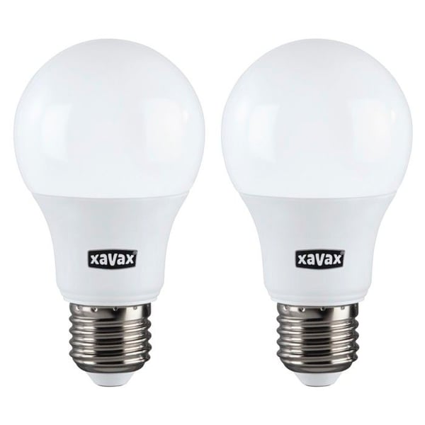 LED-lampa - E27 - 806 lm (motsv. 60W) - 8,5 W - Varmvit (2-pack)