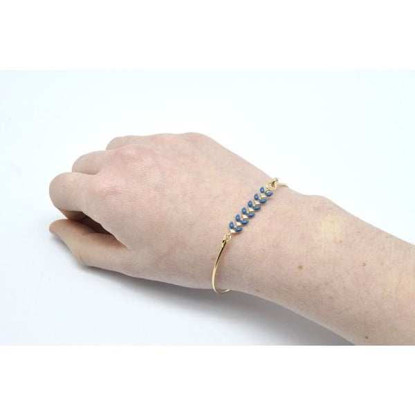 Kollektion CMLPB - Halvstyv armband i turkos