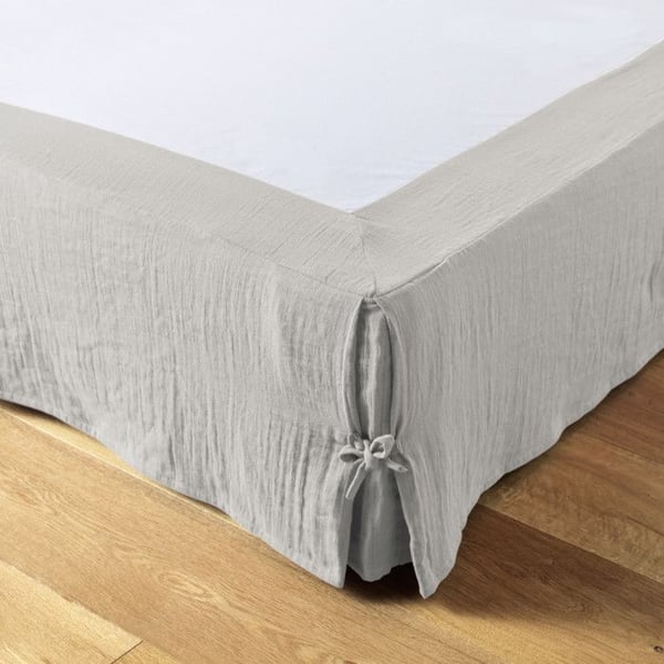 "Gaïa" sängkjol i alla storlekar "Cotton Gauze" - Gaïa Nuage - 180 x 200 cm