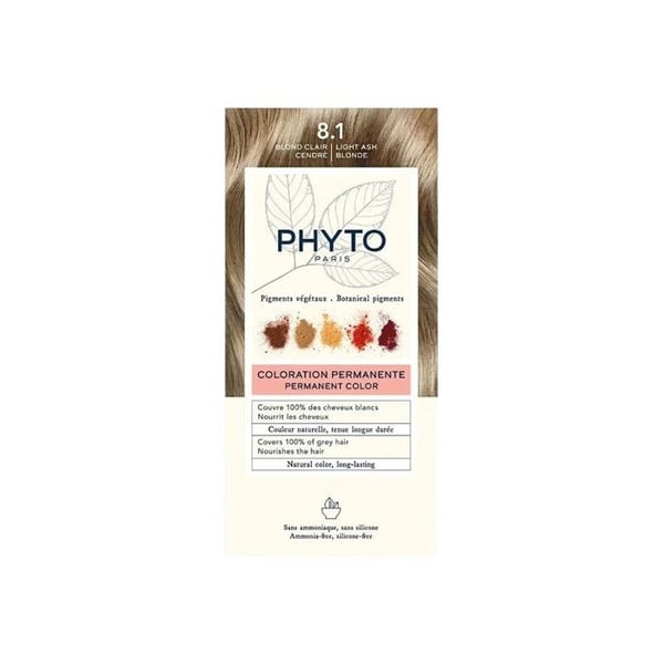 Phytocolor ljus askblond 8.1 permanent färgning