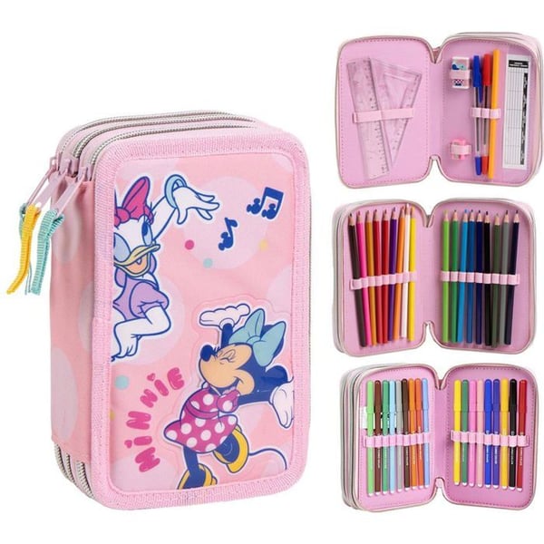 Minnie Mouse skolsats - CERDÁ LIFE'S LITTLE MOMENTS - Trippel fack - 12.5x6.5x19.5 cm